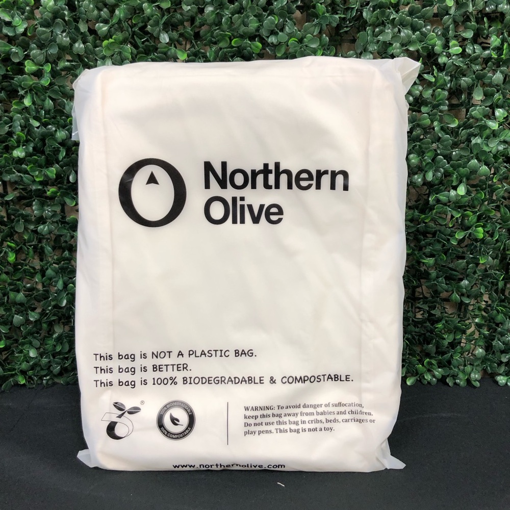 Northern Olive Organic Cotton Travel Packing Cube 4 Pce Set Off White